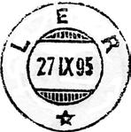 LER LEER poståpneri, på jernbanestasjonen, i Flaa Annex til Meelhus Præstegjeld, ble underholdt fra 01.07.1870. Poststedet endret navn til LER i 1890. Underpostkontor fra 01.11.1973.