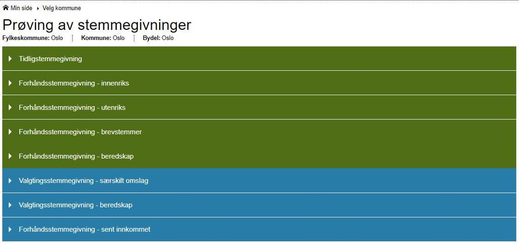 Prøving av