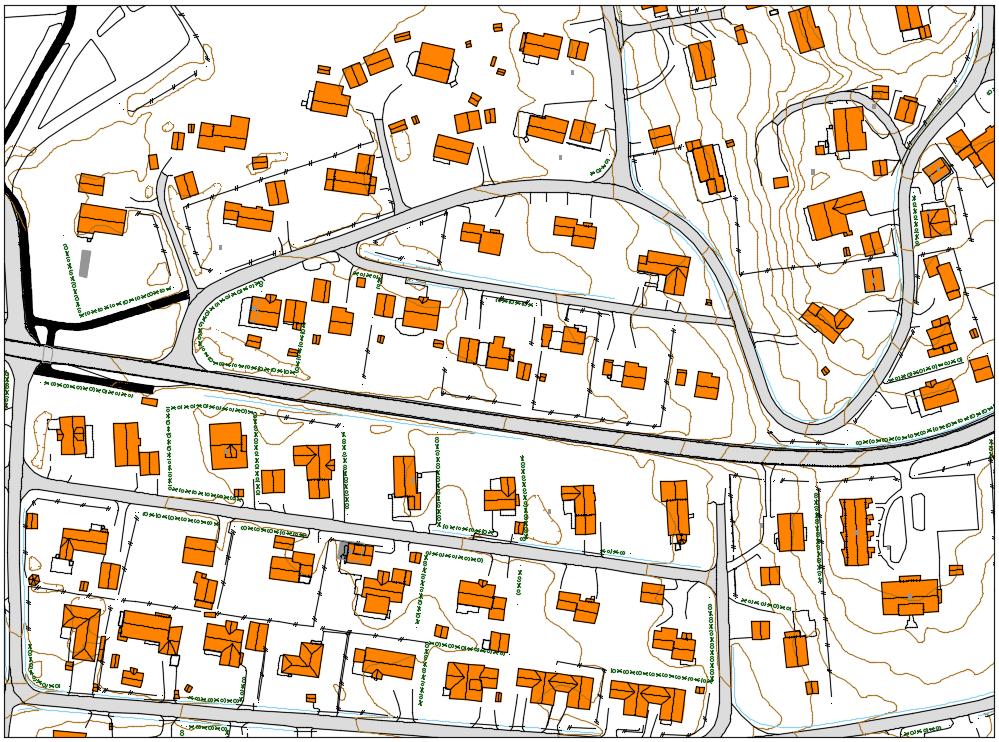 3 Det er relativt flat topografi ved området og langs