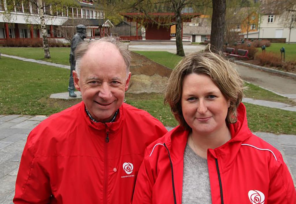 STERKE FELLESSKAP Ordførerkandidat Dag Erik Pryhn og varaord førerkandidat Karen Marie S.