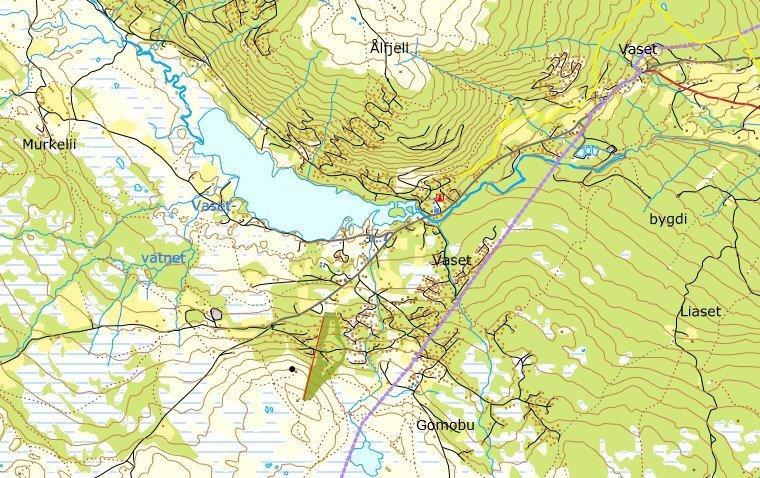 Lokalisering av område S2 er vist på kart 1.