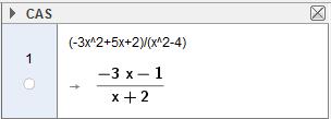e) + 5+ 4 Først faktoriserer vi telleren ved hjelp av nullpunktmetoden.