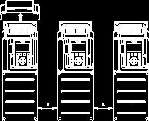 (1) Line choke if used (2) Use relay R1 set to operating state Fault to switch Off the product once an error is