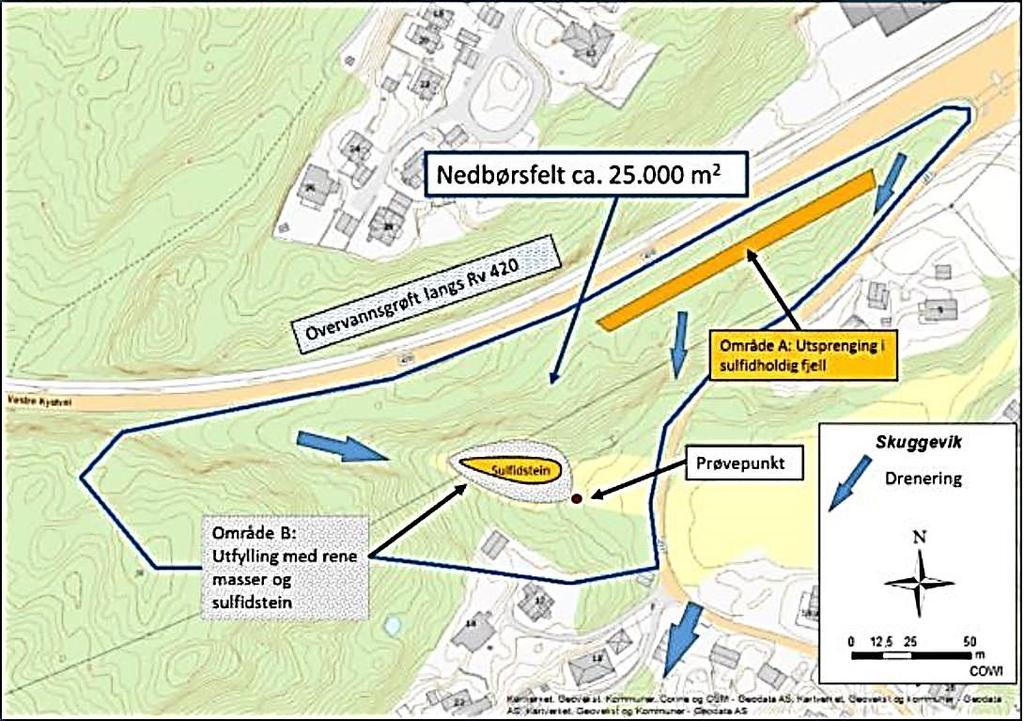 tiltaksplan for håndtering av sulfidholdige bergarter fra utbygging i planområdet ved Skuggevik Gnr/bnr 18/264 i Lillesand kommune.