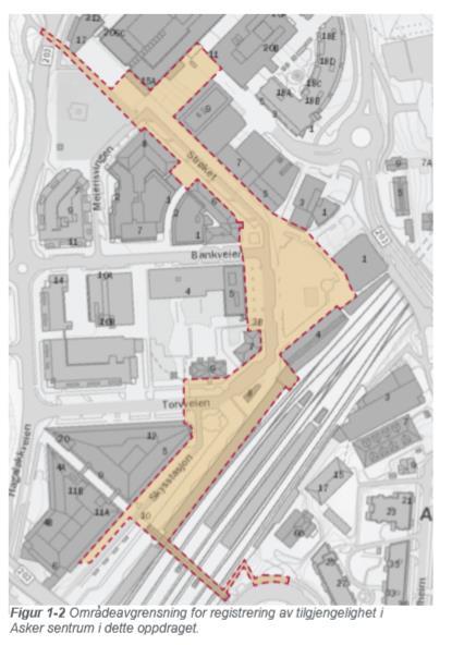 Delrapport 2: Områdeavgrensning - Strøket - Asker torg - Deler av