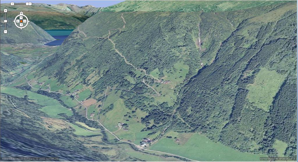 Sammendrag Elven Tura ligger i Vik kommune i Sogn og Fjordane fylke. Utbygger er Tura Kraft AS. Nedslagsfeltet på 6,49 km² strekker seg opp til 1640 moh.