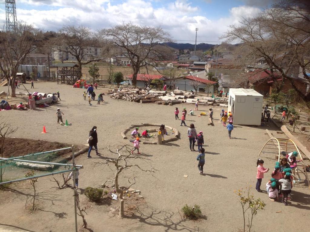 Preschool yard in Sendai