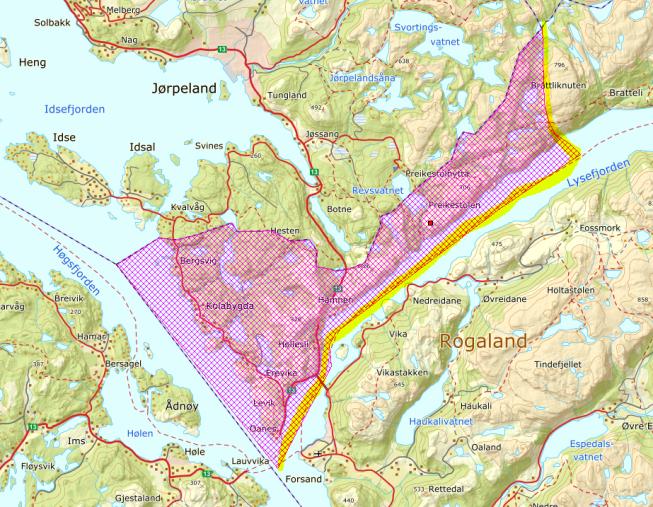 Grensejustering Kolabygda/Preikestolen Området skal fra