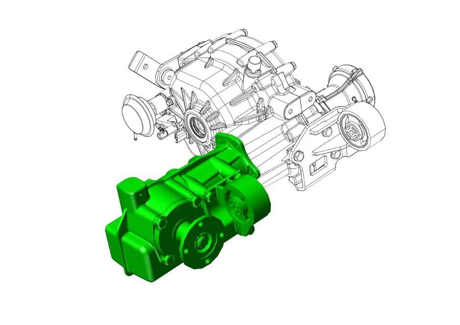 Hydraulisk kopling Denne koplingen, som er permanent aktiv, detekterer tap av veigrep for forhjulene, og overfører da motorens dreiemoment også til bakhjulene.