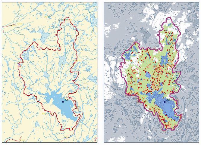 Lake gives the fingerprint of catchments