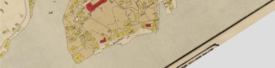 Utfyllingene foregikk hovedsakelig i perioden 1860 1949 og brannrester er blitt benyttet i deler av fyllingene. Se Figur 1 2 for historisk kart fra 1884 over Arendal sentrum.