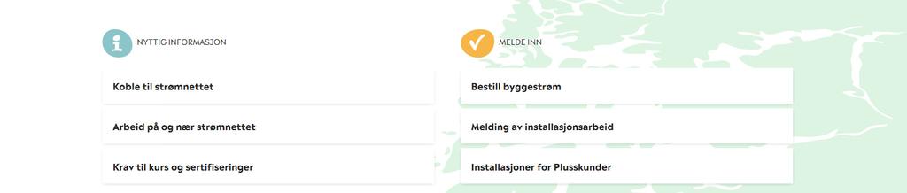 Entreprenør Nyttig informasjon Koble til strømnettet Arbeid på og nær