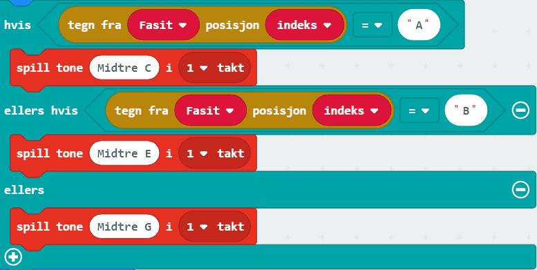 Nå er koden din ferdig! Last ned koden til micro:biten og se hvor mye du klarer å huske! Videre arbeid: Musikk istedenfor bokstaver!