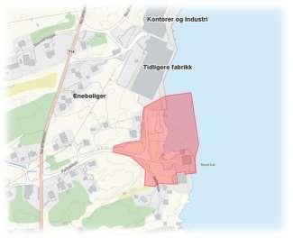 Figur 8 viser planområdet og omkringliggende bebyggelse Endringer/konsekvenser som følge av planforslaget: Når småbåthavnen er etablert vil det bli økt aktivitet.