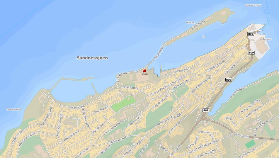 1.0 INNLEDNING Skipsverftet Slipen Mekaniske AS (Slipen Mekaniske) i Sandnessjøen, Alstahaug kommune, planlegger etablering av ny innebygd tørrdokk ved verftet (gnr/bnr 37/1 og 37/810).