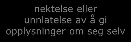 med ulovlig formål eller som anser