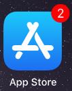 Oppdateringer App Store: Om det står ett tall oppe til høyre på appen App Store, betyr det at du har oppdateringer, da trykker du på App Store.