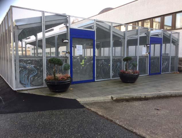 sykkelparkeringshus ved Stavanger