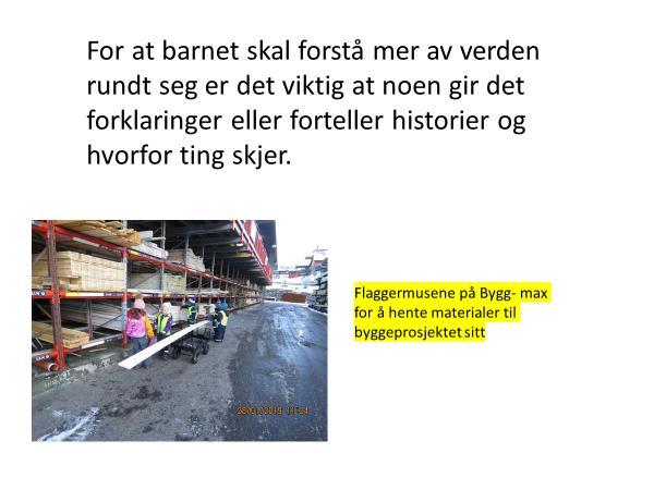 Nå har vi jobbet ekstra med: ICDP Tema 7: Utdyp og og gi forklaring når du opplever noe sammen med barnet.