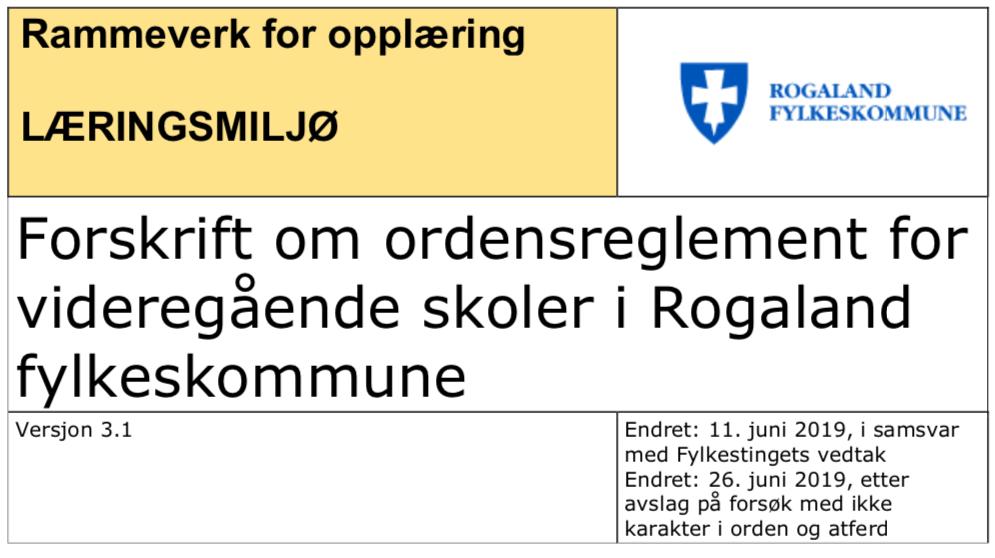 Nytt ordensreglement i RFK fra 1.8.2019 1. Formål og virkeområde 1. Formål 2. Virkeområde 2. Regler for orden og atferd 1. Generelt 2.