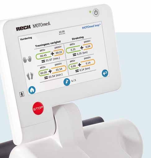 Sikkerhet og funksjoner SmoothDriveSystem En myk regulering av drivverket sørger for et behagelig bevegelsesforløp. Det gir en behagelig og god effekt ved bruk av terapiprogrammet for avspenning.