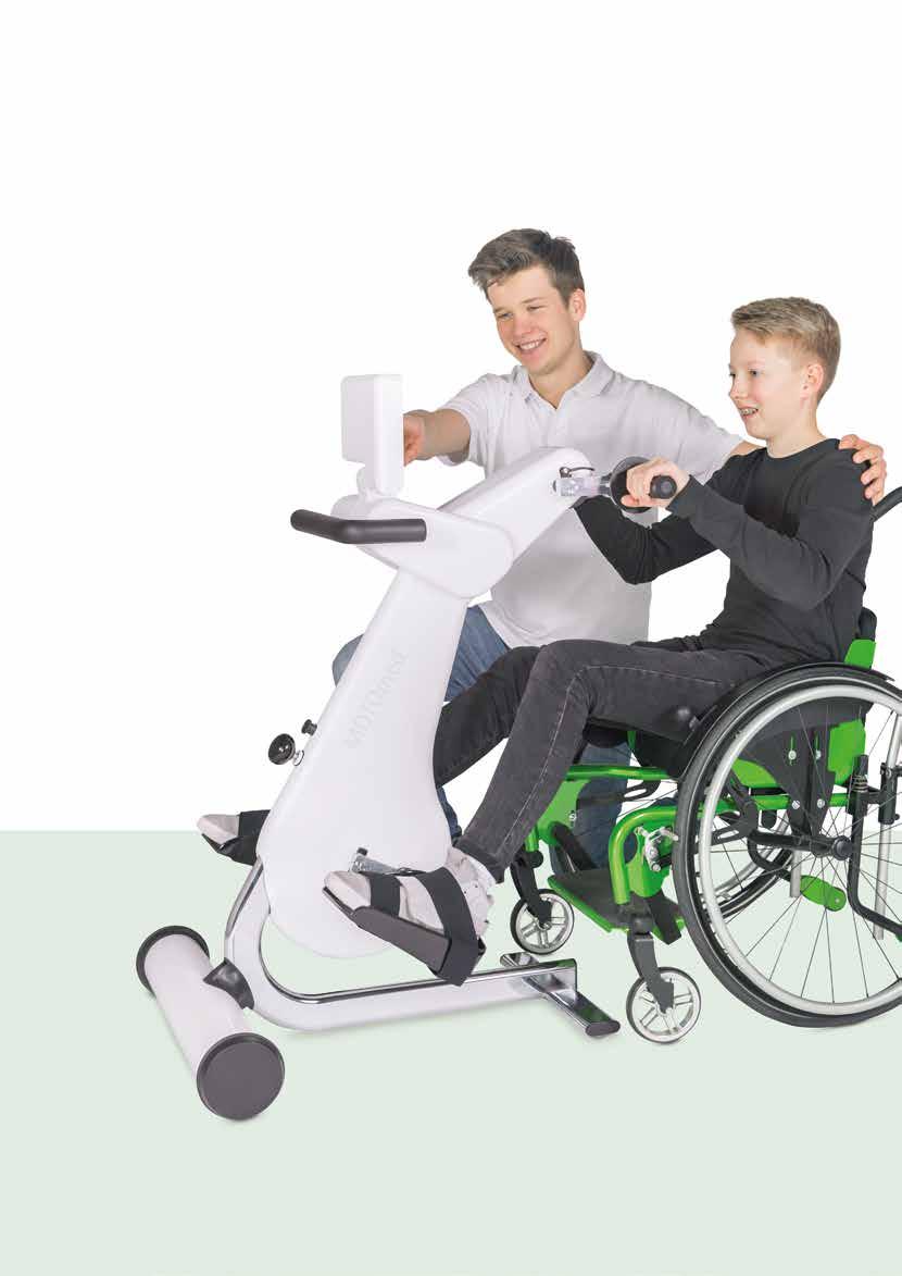 MOTOmed loop kidz Med MOTOmed loop kidz kan barn og unge trene opp utholdenhet, styrke og symmetri gjennom lek. Mennesker med fysiske funksjonshemminger vil oppleve bevegelse, glede og velvære.