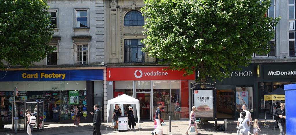 INVESTMENT CONSIDERATIONS Wolverhampton is one of the most important retailing centres in the West Midlands 100% prime retailing location on pedestrianised Dudley Street Well secured and recently let