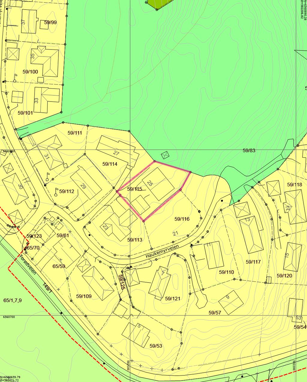 Færder kommune Kommuneplan Eiendom: Gnr: 59 Bnr: 115 Fnr: 0 Snr: 0 Adresse: Haukemyrveien 25 3135 TORØD Annen info: Kommuneplanens