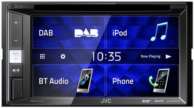 Om du reiser til land som ikke sender på DAB har den også innebygd FM RDS tuner. 2-DIN, DAB+, 6.
