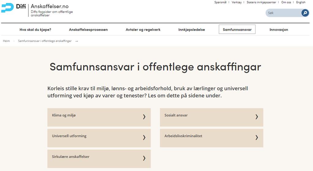 Ferdig veiledning vil legges på anskaffelser.no https://www.