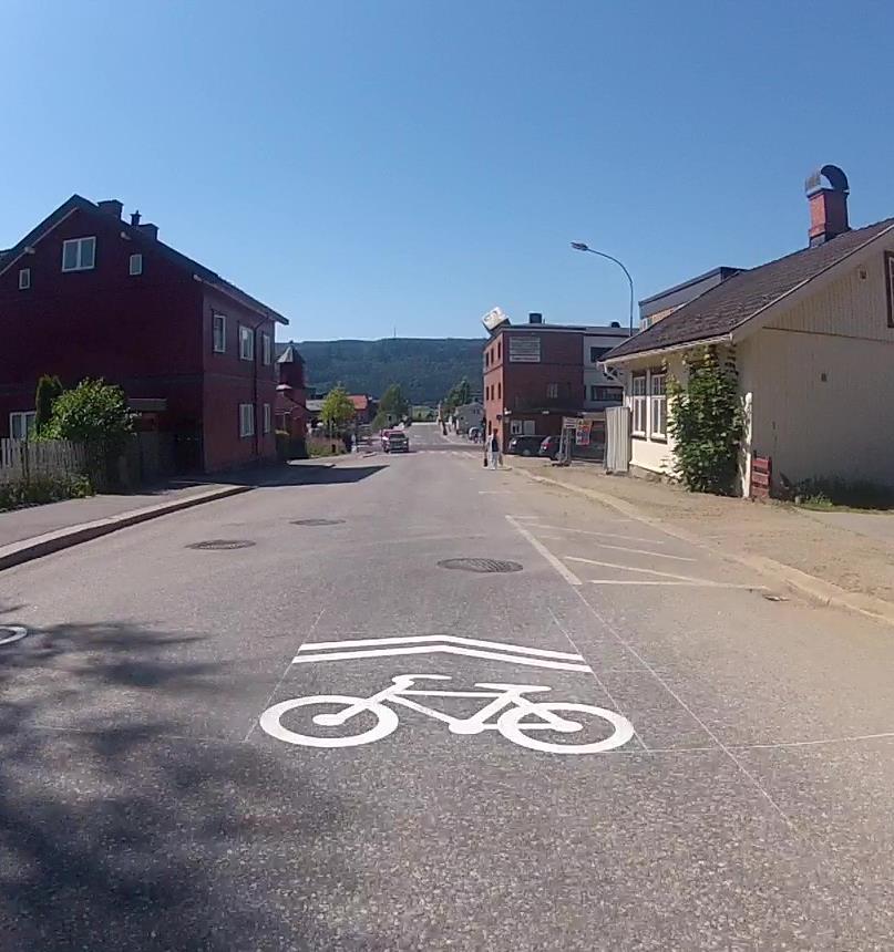 2. «Sharrows» Testes ut i Horten