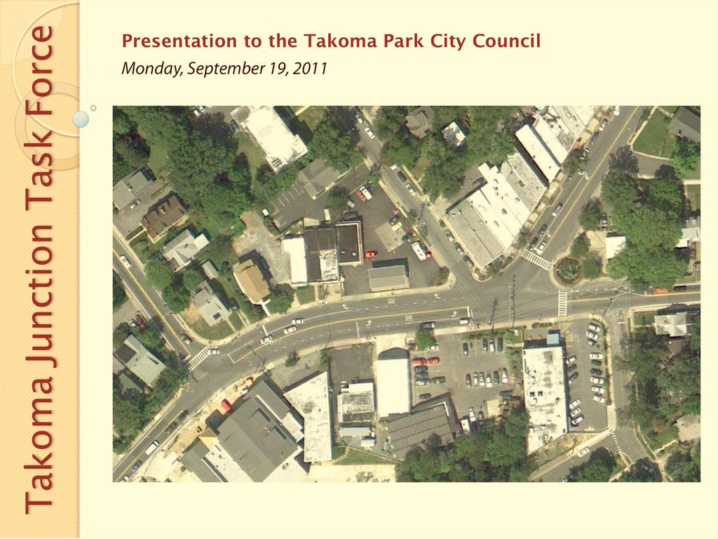 Presentation to the Takoma Park