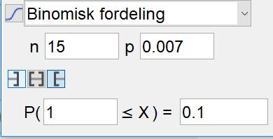 c) Grunngi at sannsynligheten for at en flaske veier for lite, må være høyst 0,70 % dersom de skal kunne nå målsetningen.