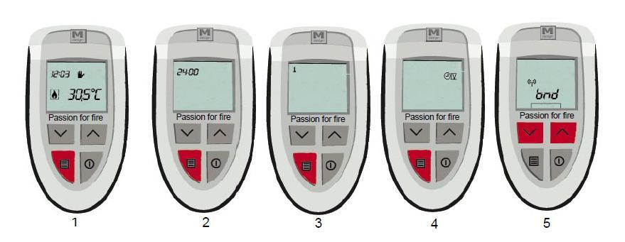 Synkronisere fjernkontroll Hvis peis eller fjernkontroll har blitt skiftet ut, må synkroniseringen gjøres manuelt. Ta strømmen fra peisen og batteriene fra fjernkontrollen og sett det tilbake igjen.