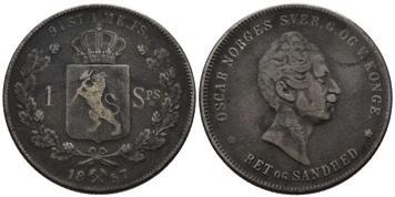 NORSKE SPECIEDALERE 1 spd 1857 Best.nr.