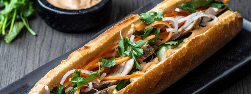 BAGUETTER Bánh mì med kylling Et utvalg med gode klassikere og spennende nye baguetter.