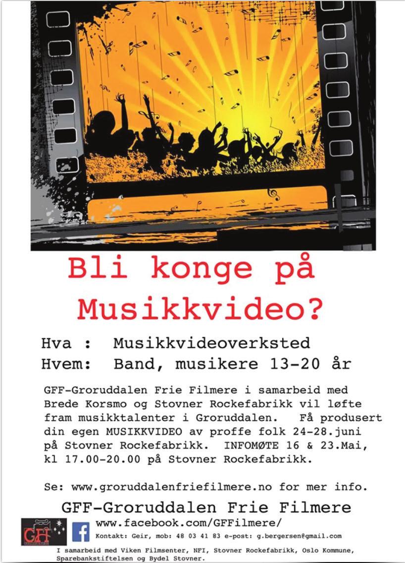 Gratis ferietilbud i sommerferien for deg mellom 11-17 år Stovner Rockefabrikk tilbyr gratis musikkaktiviteter i sommerferien.