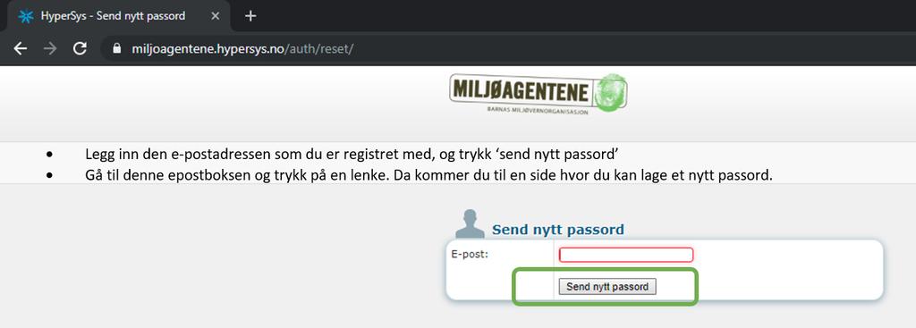 Det er bare ditt passord, og du må velge et sterkt passord. En annen medlemsorganisasjon har opplevd datainnbrudd på grunn av svake passord og deling av passord.