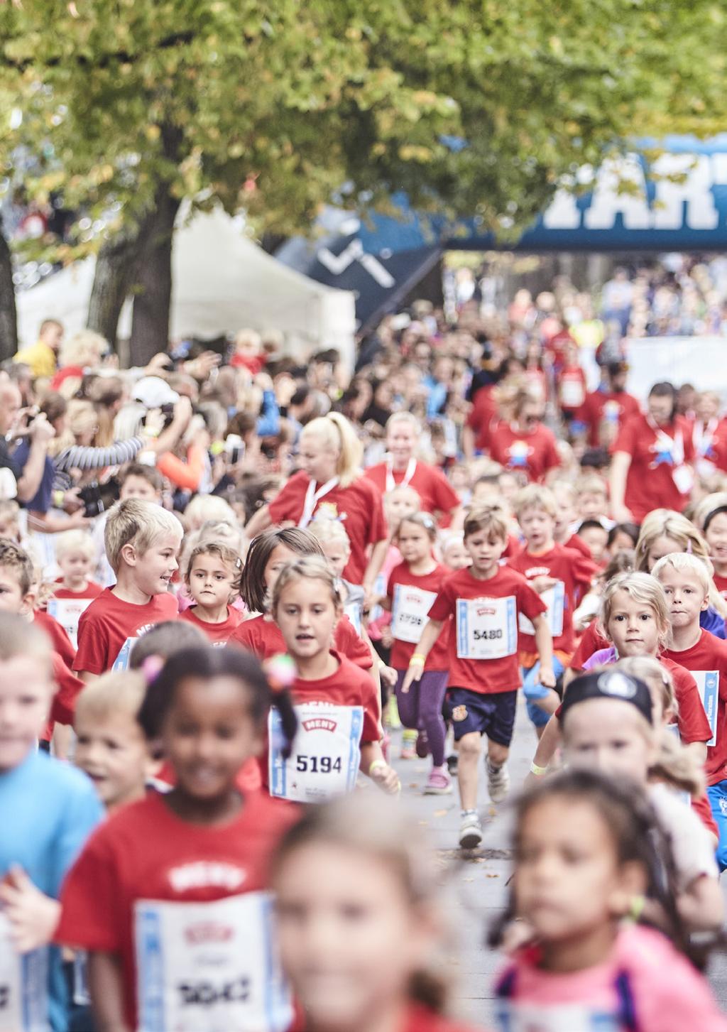 Barnas Maraton Mini Maraton Barnas Maraton arrangeres på Kontraskjæret. De eldste barna (10-12 år) løper en runde på 1000 m med start kl 12.00. Barn mellom 5-9 år løper 500 m. 5-6 åringene starter kl.