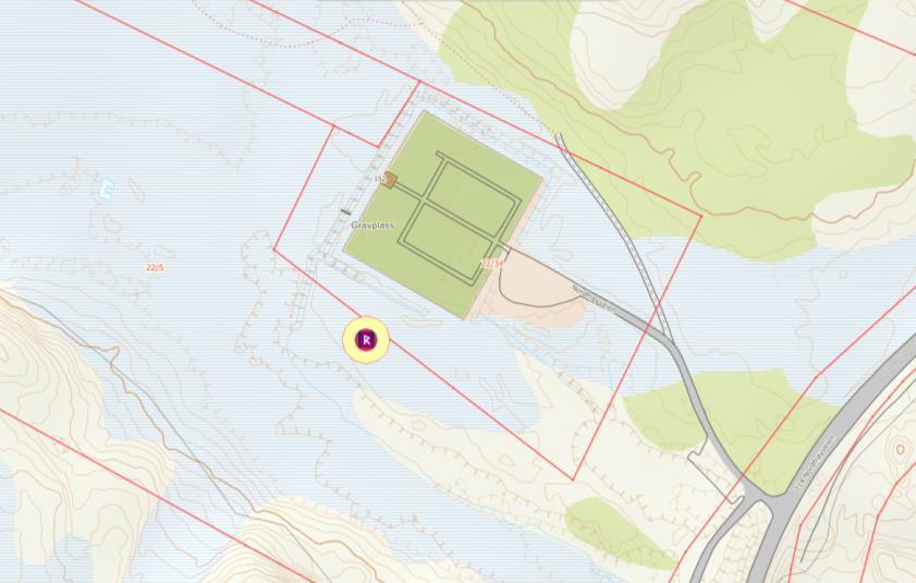 4.3 Kulturminner Innenfor planområdet er det registrert en gravhaug med id 45675 i kulturminnedatabasen Askeladden.