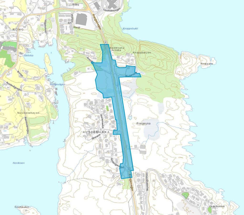 1. INNLEDNING I forbindelse med detaljregulering av ny kryssløsning ved Arseta Sør i Øygarden kommune, er Asplan Viak AS engasjert for å utføre en støyvurdering.