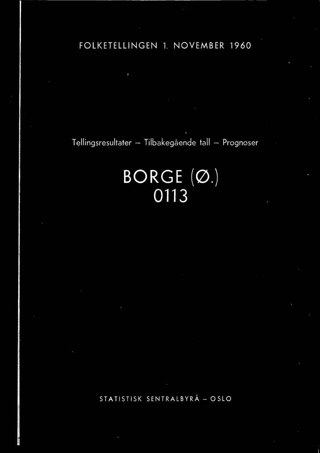 Prognoser BORGE (ø.