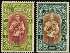 F 3956 ** 128-29 C. The 10 and 20 B perf 12 1/2 superb UMM ( 1440 as *) 0 F 3957 * 130-40. The red cross set mint, all values from 1 B to 20 B signed in pencil, the 0 20 B also signed Brun.