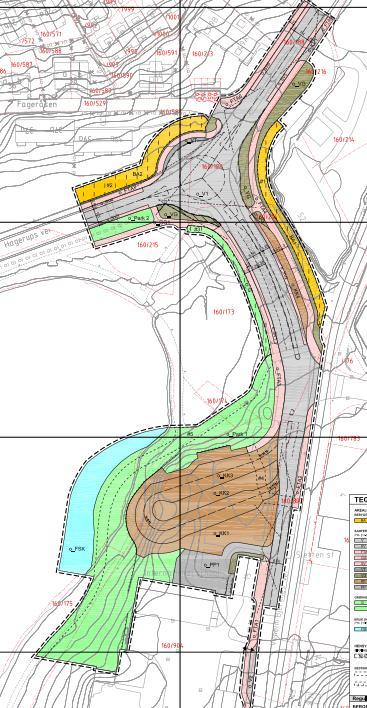 Utsnittet under viser plankart for den vedtatte planen. Planid 61700000 ÅRSTAD. Gnr. 160 bnr. 904 m.fl, Sletten bussholdeplass.