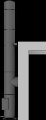Fig. 20: Oppstilling med bunnplate med kondensatavløp og veggstøtte vange pekende