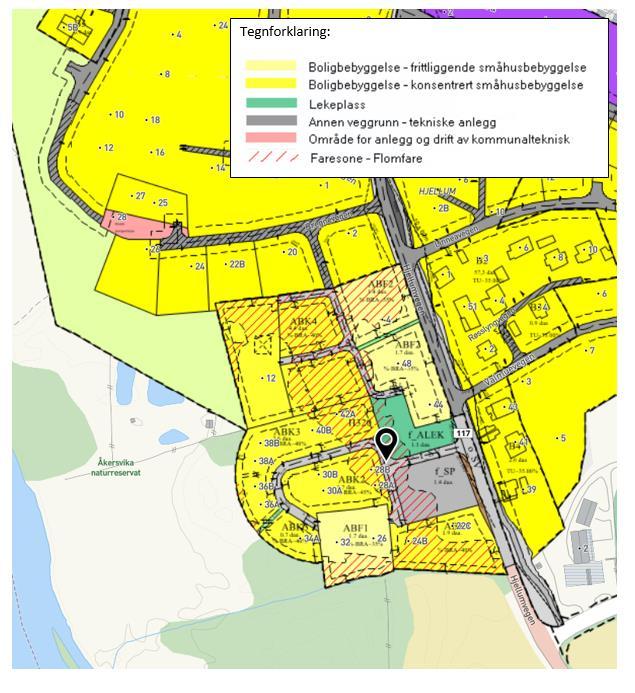 Faktadel Figur 8: Reguleringsplan for område ved Hjellum. (Kilde: Hedmarken -kart) 2.