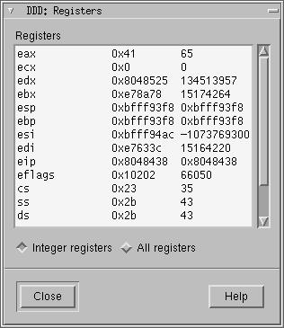 mars 2006 Ark 5 av 22 Debuggeren ddd Denne debuggeren (som egentlig bare er et grafisk grensesnitt mot gdb) finnes dessverre ikke på alle maskiner.