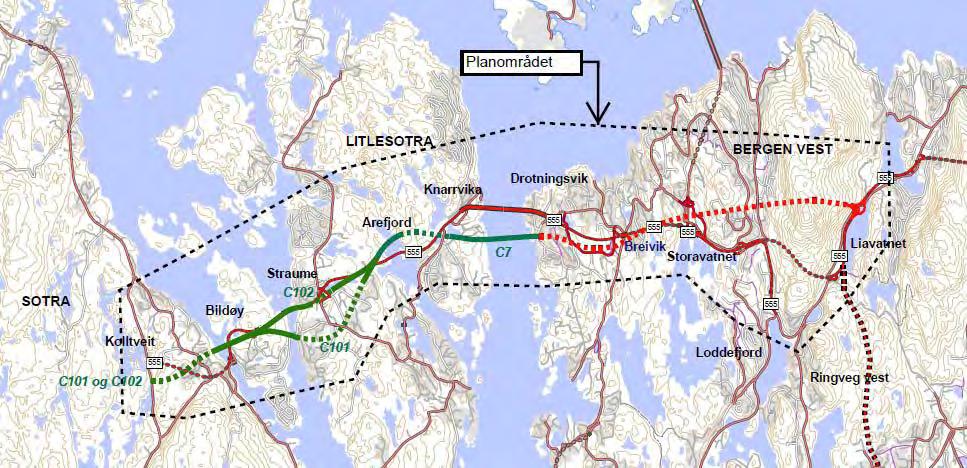 FASTLANDSSAMBANDET SOTRA BERGEN Side A-4 Figur 1.2 Prinsipp 2.