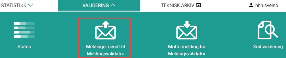 5.2. MELDINGER SENDT TIL MELDINGSVALIDATOR For å sende meldinger til Meldingsvalidator, må tjenesten Meldingsvalidering Fullvalidator Helsenett (https://register.nhn.