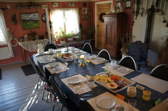 Måltidene Gården serverer et tradisjonelt og variert frokostmåltid på et hyggelig dekket bord. Middag leveres av Sofienberghjemmets storkjøkken.